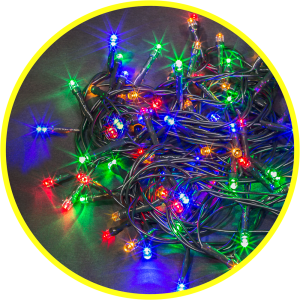 Гирлянда новогодняя светодиодная NGF-S01-100RGBY-5-6.5м-230-C8-G-IP20