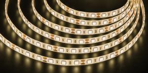 Лента светодиодная LEDх60/м 5м 14.4w/m 12В IP65 теплый белый