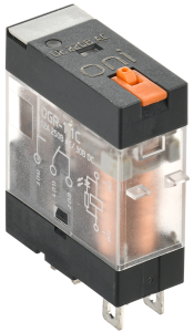 Реле общего назначения OGR-1 1C 220В AC со светодиодом и тестовой кнопкой