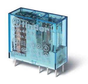 Реле электромеханическое универсальное миниатюрное, монтаж на печатную плату или в розетку, выводы с шагом 5мм, 2CO 8A, контакты AgNi, катушка 24В DC (чувствит.), степень защиты RTII