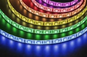 Лента светодиодная LEDх60/м 5м 14.4w/m 12В IP65 RGB