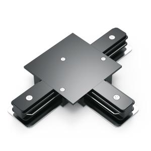 Коннектор для встраиваемых трековых шинопроводов AC 220В Черный IP20 Т-образный Track Gauss