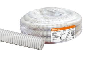 Труба гофрированная ПВХ d 32 с зондом (50 м) легкая
