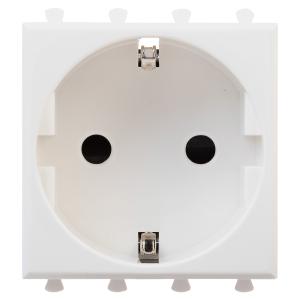 Avanti Розетка ''Белое облако'', 2P+E, с защитными шторками, 2 модульная