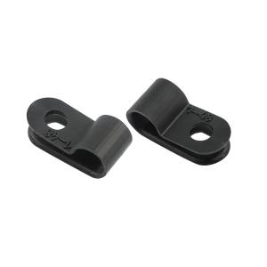 Кабельная скоба под винт  5 мм, черная,     упаковка 50 шт (etm07-4405-1), REXANT