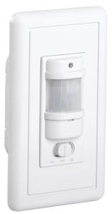 Датчик движения ДД 028 белый, макс. нагрузка 1200Вт, угол обзора 140град., дальность 9м, IP20, IEK