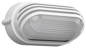 Светильник НПП1407 белый/овал ресничка 60Вт IP54 IEK