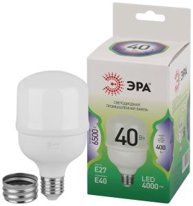 Лампа светодиодная высокой мощности LED 40 Вт 4000Лм 6500К T80 холодный E27/E40 (переходник) 170-265В LED POWER T80-40W-865-E27/E40 Green Line