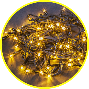 Гирлянда новогодняя светодиодная NGF-S01-140WW-10-15.5m-230-C8-BL-IP44