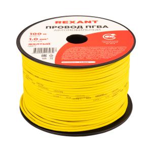 Провод ПГВА 1х1.00 мм2, желтый, бухта 100 м,