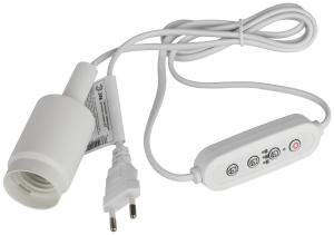 Светильник для растений FITO-Time Holder E27 с проводом и таймером для фитоламп с цоколем Е27