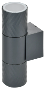 LIGHTING Светильник уличный 5108 настенный под лампу 2хGU10 IP65 серый IEK