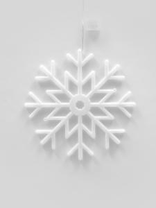 Фигура светодиодная Снежинка 40х40см Подвесная 48 светодиодов Красный синий Провод прозрачный ULD-H4040-048/DTA MULTI IP20 SNOWFLAKE