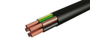 Провод ПВСнг(А)-LS 5х1.5  черный ТРТС