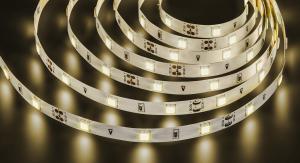 Лента светодиодная LEDх30/м 5м 7.2w/m 12в теплый белый