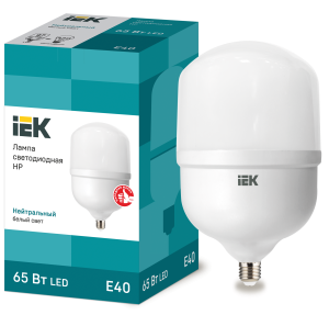 Лампа светодиодная HP 65Вт 230В 4000К E40