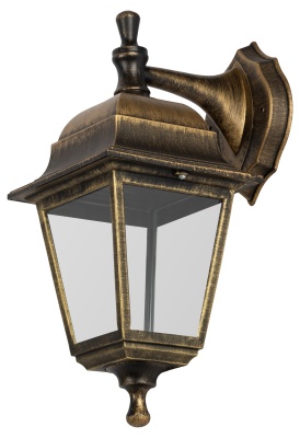 Светильник настенный НБУ 04-60-001 четырехгранный под бронзу IP44 Е27 max60Вт