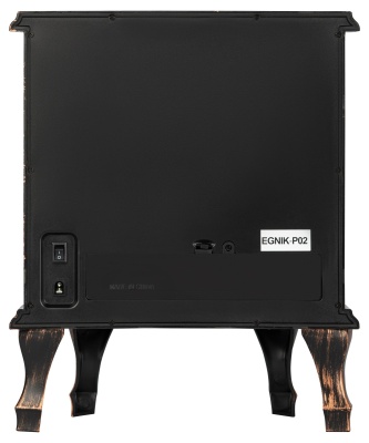 Новогодний декоративный светильник камин Печь, черный, 3 LED, 2*LR14(C), USB, 24*17*33 см EGNIK -P02