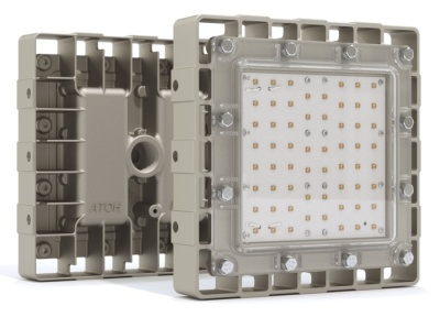 Светильник светодиодный ДСП-65Вт, IP67, 5000К, 9700Лм, взр 1ExsIIT6X, 120 град., f 0.55, ~220в, крюк/скоба/труба 3/4, Arsenal-M