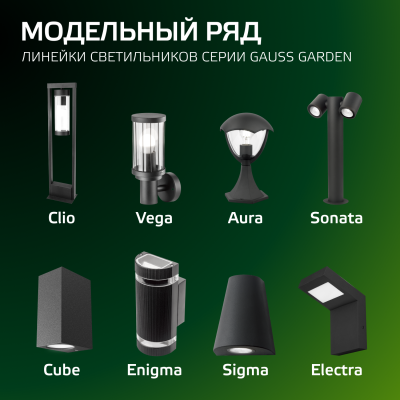 Светильник светодиодный садово-парковый столб ДТУ 10 Вт 600 лм 4000К AC 220В IP54 134х134х580мм Electra Gauss