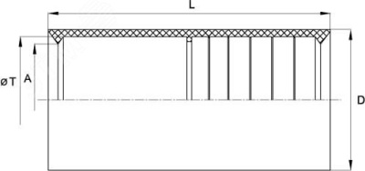 Муфта 32мм для гофрированных труб IP40 прозрачная