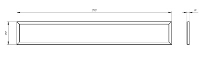 Светильник светодиодный ДВО/ДПО SPO-7-50-6K-P 50Вт 5040Лм 6500К 1200х180 призма
