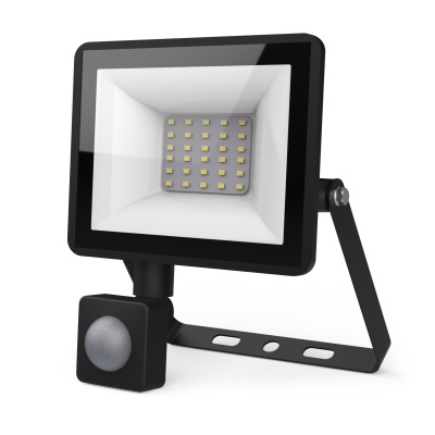 Прожектор светодиодный ДО 30 Вт 2850 лм 6500К AC 220В IP65 176х136х40мм с датчиком движения Elementary-S Gauss