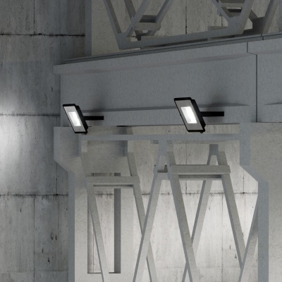 Прожектор светодиодный ДО 200 Вт 24000 лм 6500К AC 220В IP65 290х32х400мм матрированное закаленное стекло Qplus Gauss