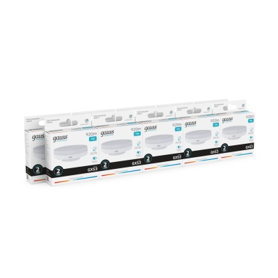 Лампа светодиодная LED 13 Вт 920 лм 4100К таблетка нейтральный GX53 AC 220В Elementary Gauss