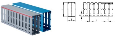 Короб перфорированный RL12 60x60 серый QUADRO