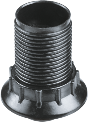 Патрон люстровый Е14 карболитовый с кольцом черный