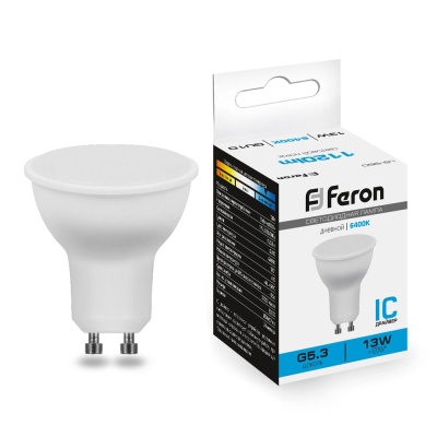 Лампа светодиодная LED 13вт 230в GU10 дневной