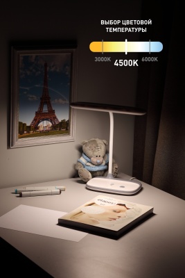 Светильник настольный светодиодный белый NLED-458-6W-W ЭРА