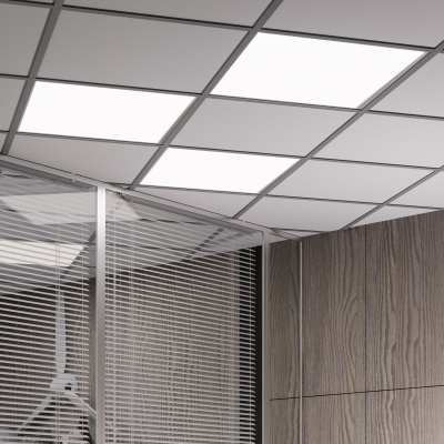 Светильник светодиодный ДВО 48 Вт 4600 лм 6500К AC 220В IP20 595х595х19мм призма Офис Gauss