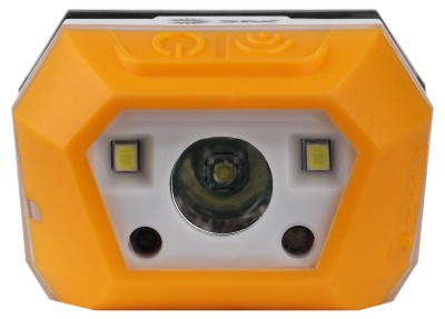 Фонарь налобный светодиодный 3Вт 400Лм IP40 SMD 4 режима аккумуляторный GA-810 желтый сенсорный micro-USB