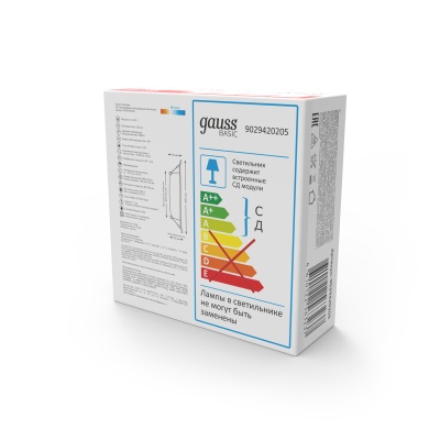 Светильник светодиодный ДВО 4.5 Вт 300 лм 4000К AC 220В IP20 круг D95х26мм монт d75мм Пластик Basic