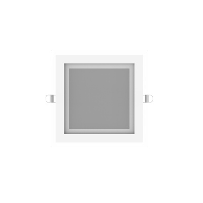 Светильник светодиодный ДВО 18 Вт 1480 лм 4000К AC 220В IP20 квадрат 200х200х36мм монт разм 170х170мм Алюминий с декоративным стеклом Glass Gauss