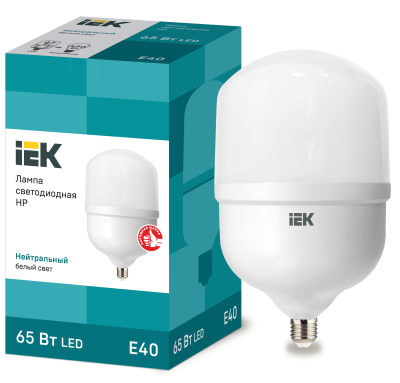 Лампа светодиодная HP 65Вт 230В 4000К E40