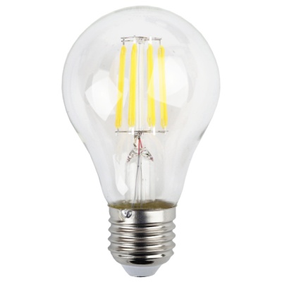Лампа светодиодная декоративная LED 9 Вт 1170Лм 4000К груша, филамент нейтральный E27 230В F-LED A60-9W-840-E27