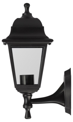 Светильник настенный НБУ 04-60-001 четырехгранный черный IP44 Е27 max60Вт