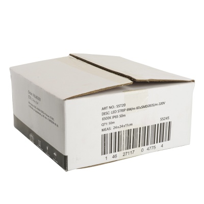 Лента светодиодная LEDх60/м 1м 6w/m 220в IP65 6500К