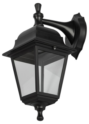 Светильник настенный НБУ 04-60-001 четырехгранный черный IP44 Е27 max60Вт