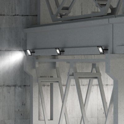 Прожектор светодиодный ДО 50 Вт 6000 лм 6500К AC 220В IP65 150х28х185мм матрированное закаленное стекло Qplus Gauss