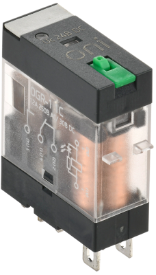 Реле общего назначения OGR-1 1C 24В DC со светодиодом и тестовой кнопкой