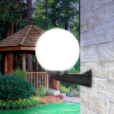 Светильник настенный НБУ 01-60-251 шар опаловый IP44 Е27 max60Вт d250mm с настенным крепежом