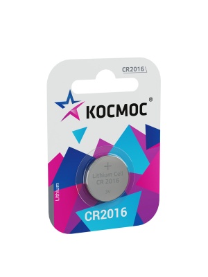 Батарейка  CR2016 3V Lithium 1BL