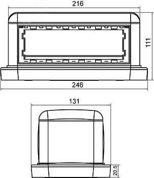 Напольная башенка BUS 12 модулей белая 09050 DKC