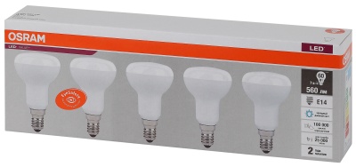 Лампа светодиодная LED 7 Вт E14 6500К 560Лм гриб 220 В (замена 60Вт) OSRAM