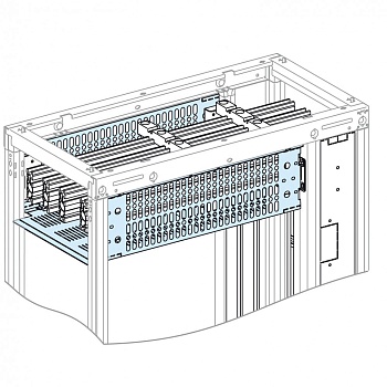Крышка для секционных горизонтальных шин 650х400мм