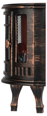 Новогодний декоративный светильник камин Печь, черный, 3 LED, 2*LR14(C), USB, 24*17*33 см EGNIK -P02